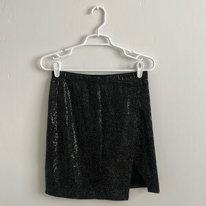 Sequin Skirt w/ Side Slit